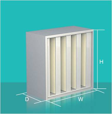 高效无隔板箱式V型过滤器